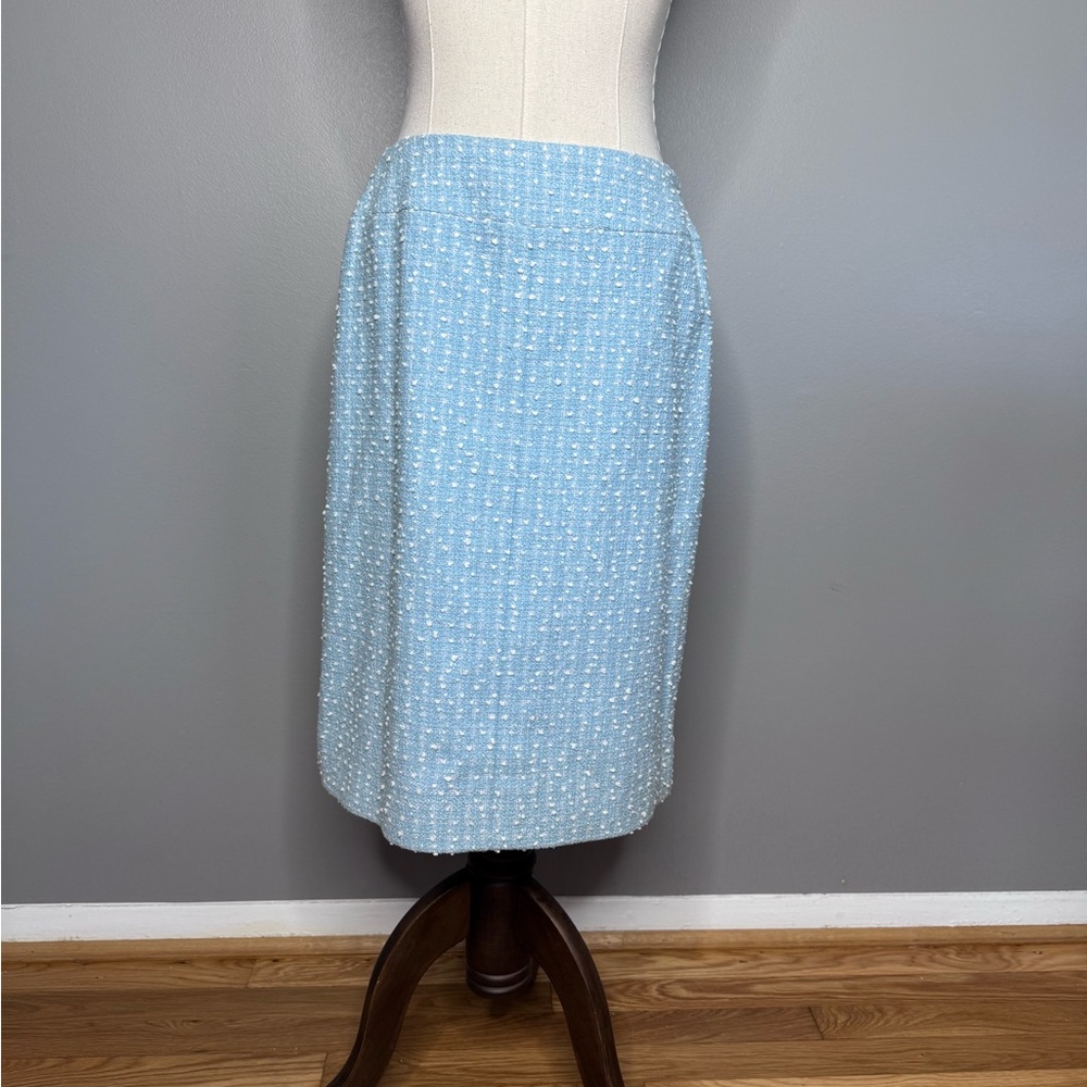 Chanel 1997 Blue White Princess Diana Tweed Suit. - Picture 12 of 16